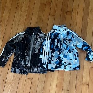 adidas Kids' Camouflage track jackets - Black and Blue
